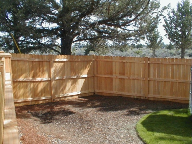 Cedar fence installed in Roseville CA