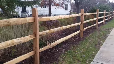 split rail cedar fence 