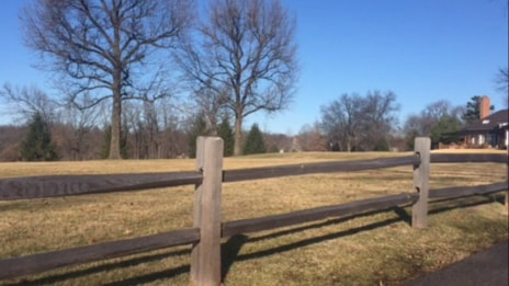 split rail cedar fence lining pasture